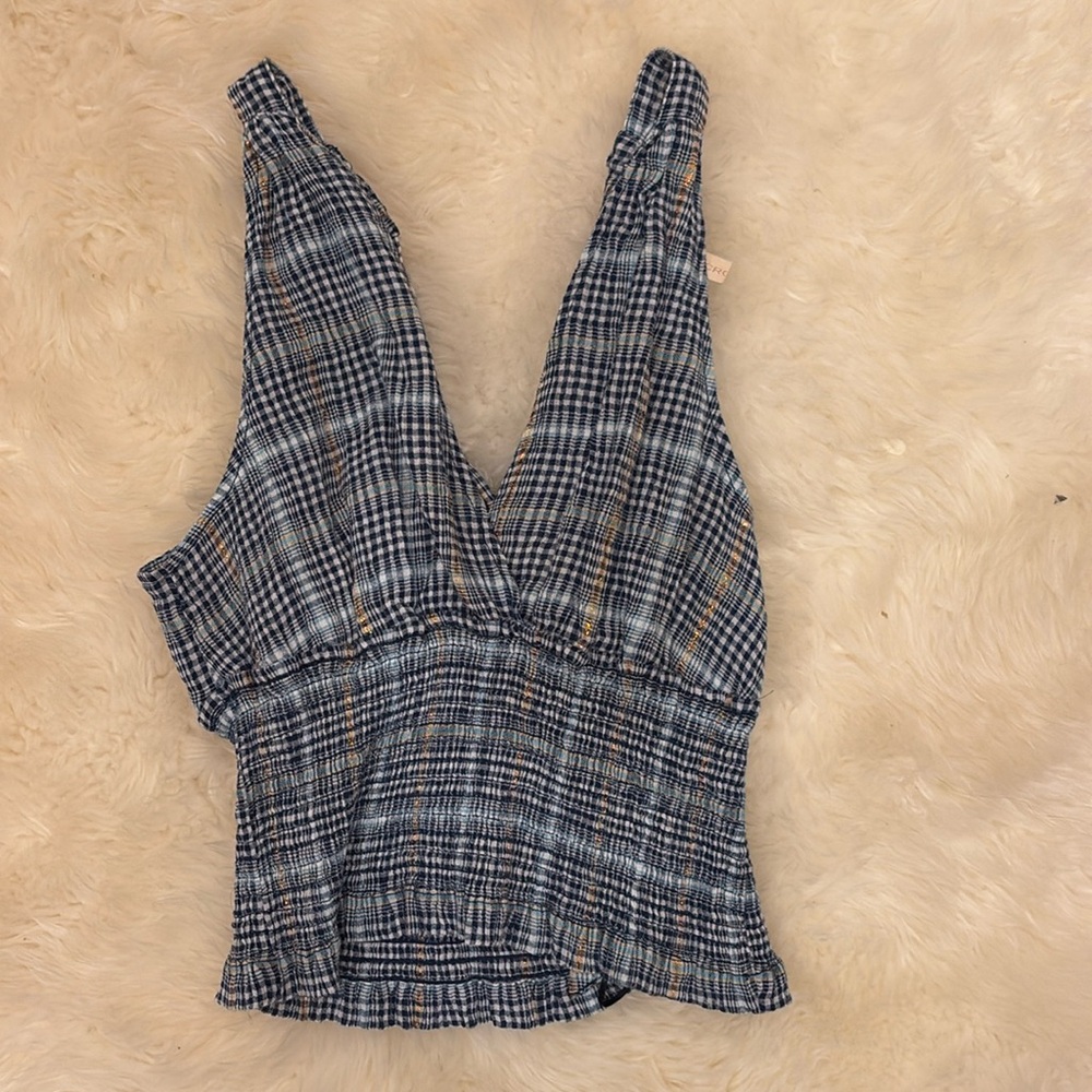 Beautiful blue tank top pilcro small